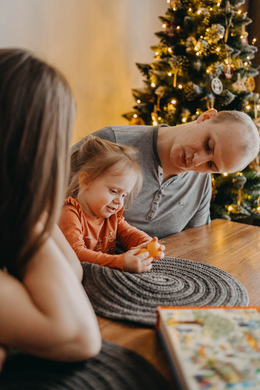 Rodzinna sesja świąteczna - lifestyle 4 rodzinna sesja świąteczna, portret